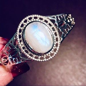 HIMALAYAN GEMS STERLING SILVER MOOSTONE BRACELET💠